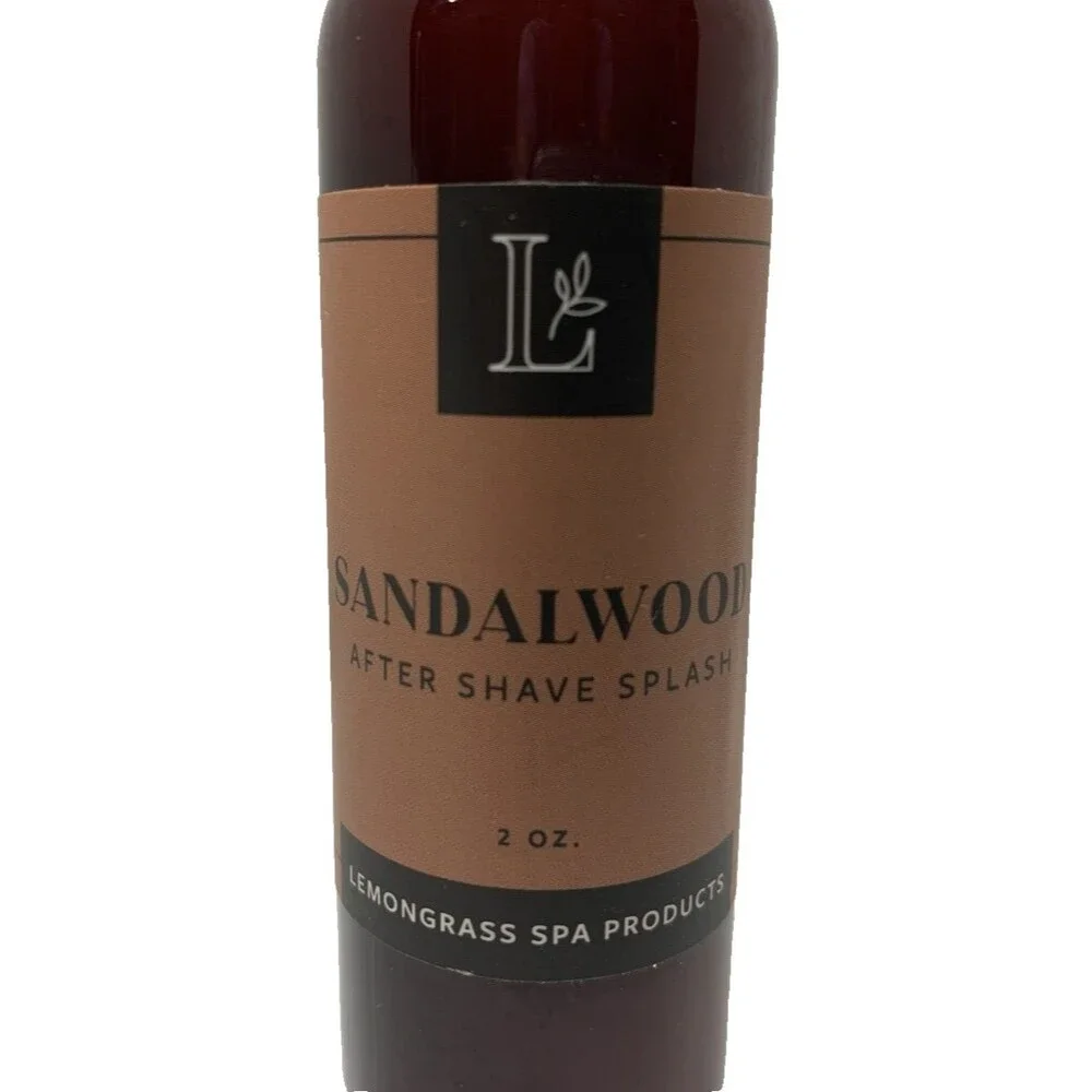 Lemongrass Spa Products ~ Sandalwood After Shave Splash 2 Oz.